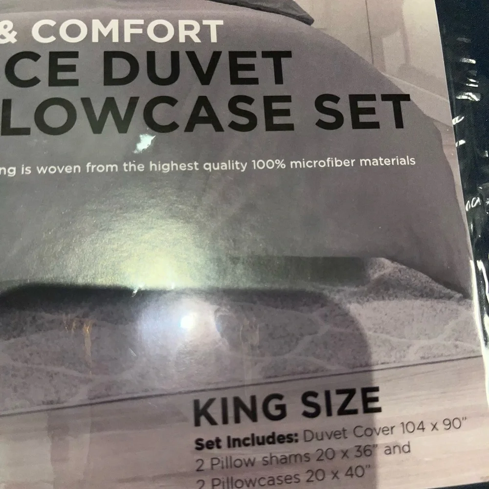 King Size 5 Piece Duvet Set